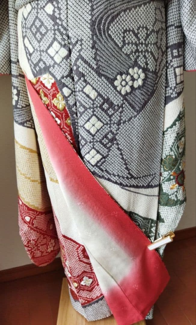 ステラ様　406.総絞りに刺繍　振袖7点セット 正絹　フルセット　成人式