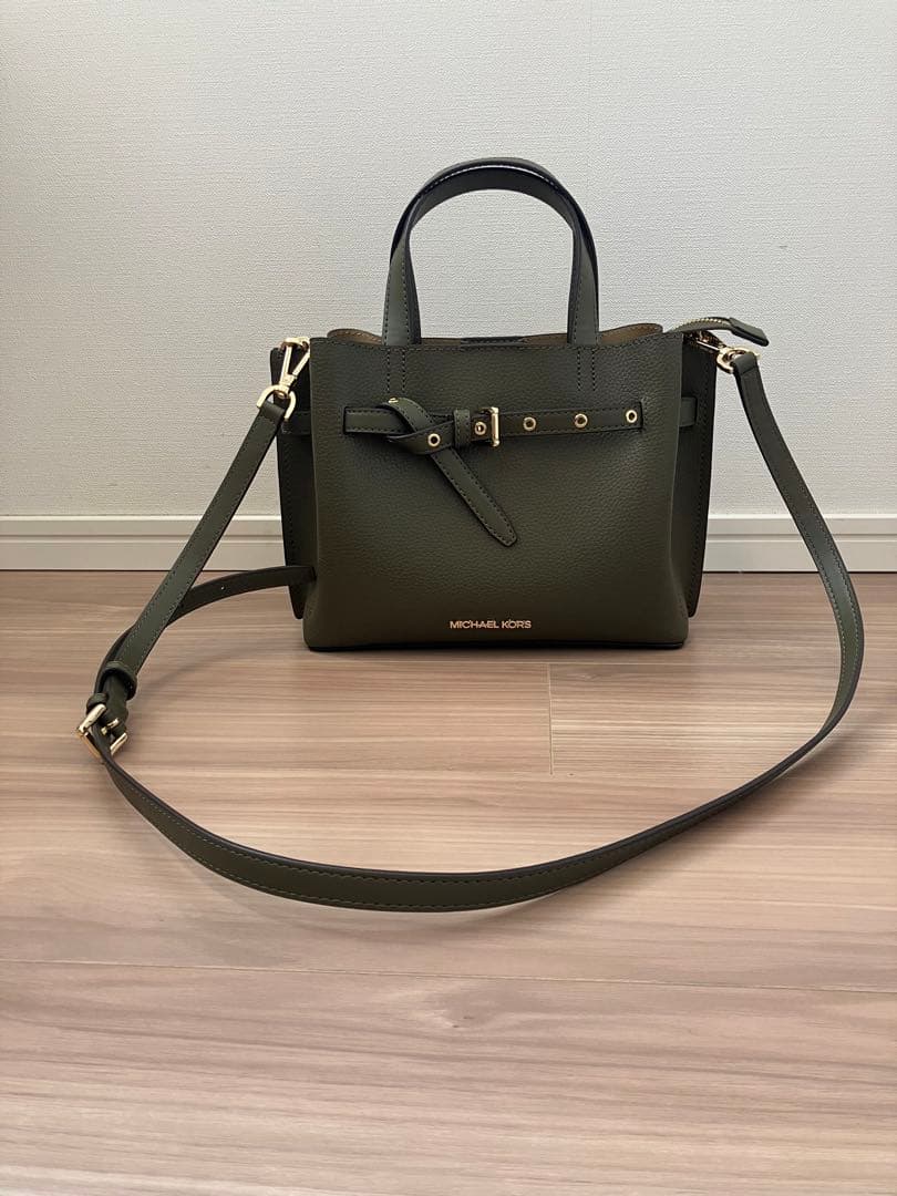 (あゆ)美品マイケルコース　EMILIA SM サッチェルショルダーバッグ