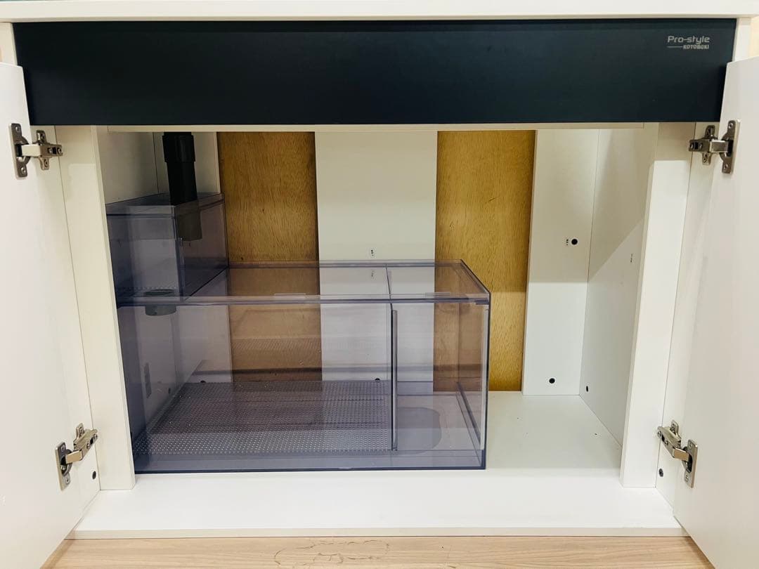 1セット限定　クリア＆ホワイト900レギュラーサイズ　オーバーフロー水槽セット