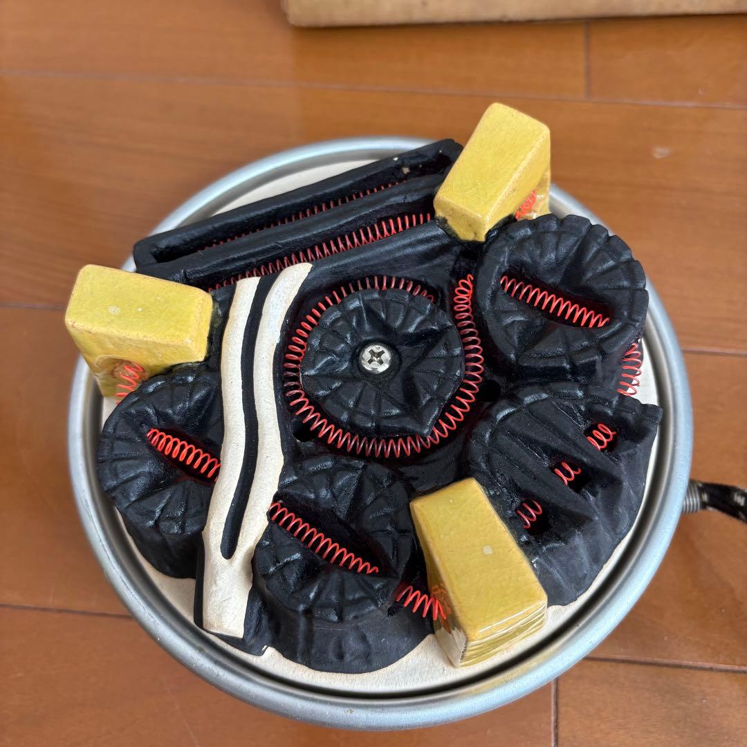 昭和レトロ 炭型電熱器 100V〜410W 野々田商店 東京 元箱・説明書付