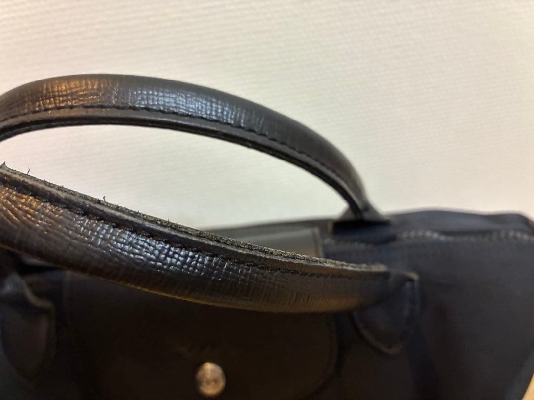 ロンシャン　プリアージュ　ブラック　ショルダー