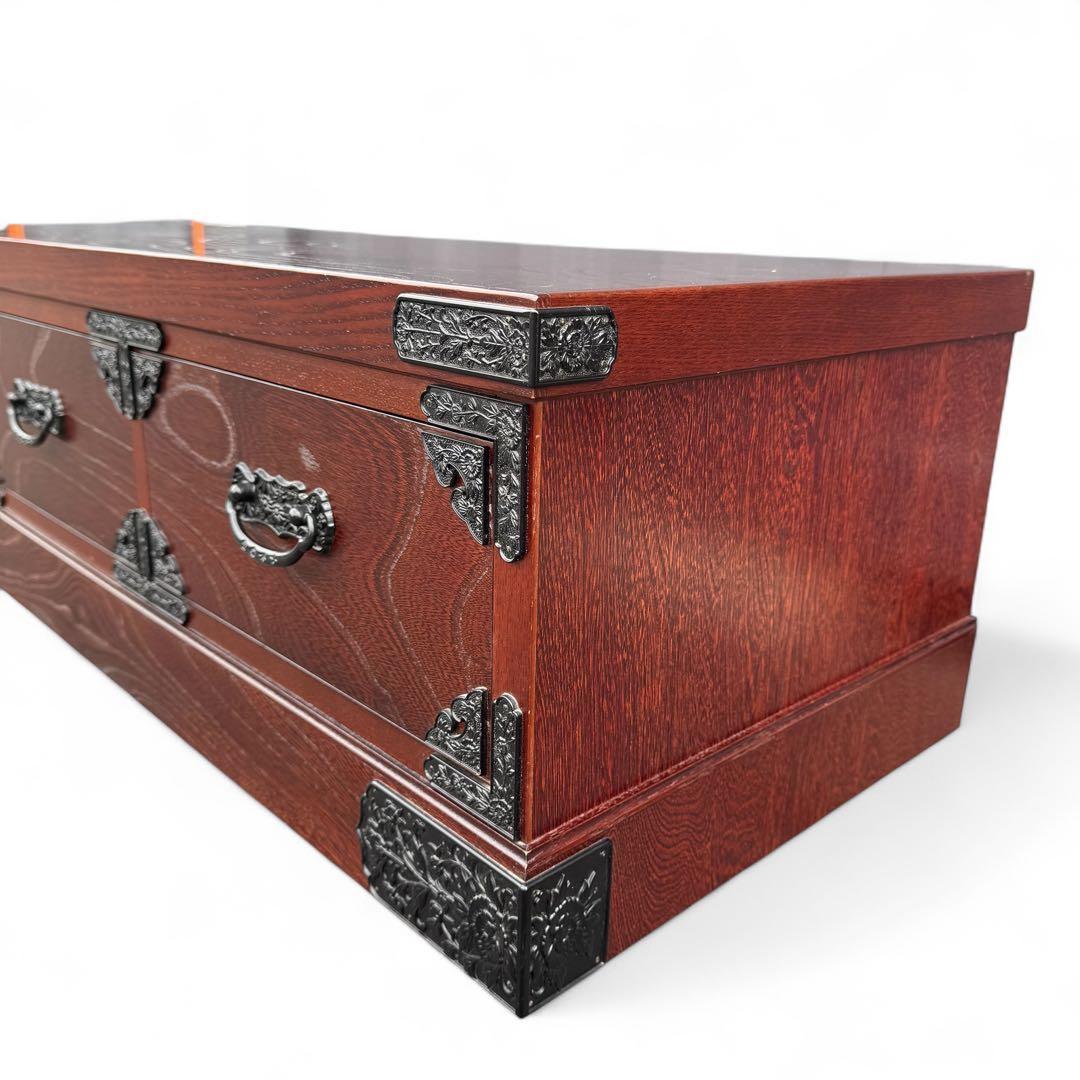 吉野民芸 木製箪笥 タンス　チェスト　大川家具　ケヤキ　国産　日本製　境木工