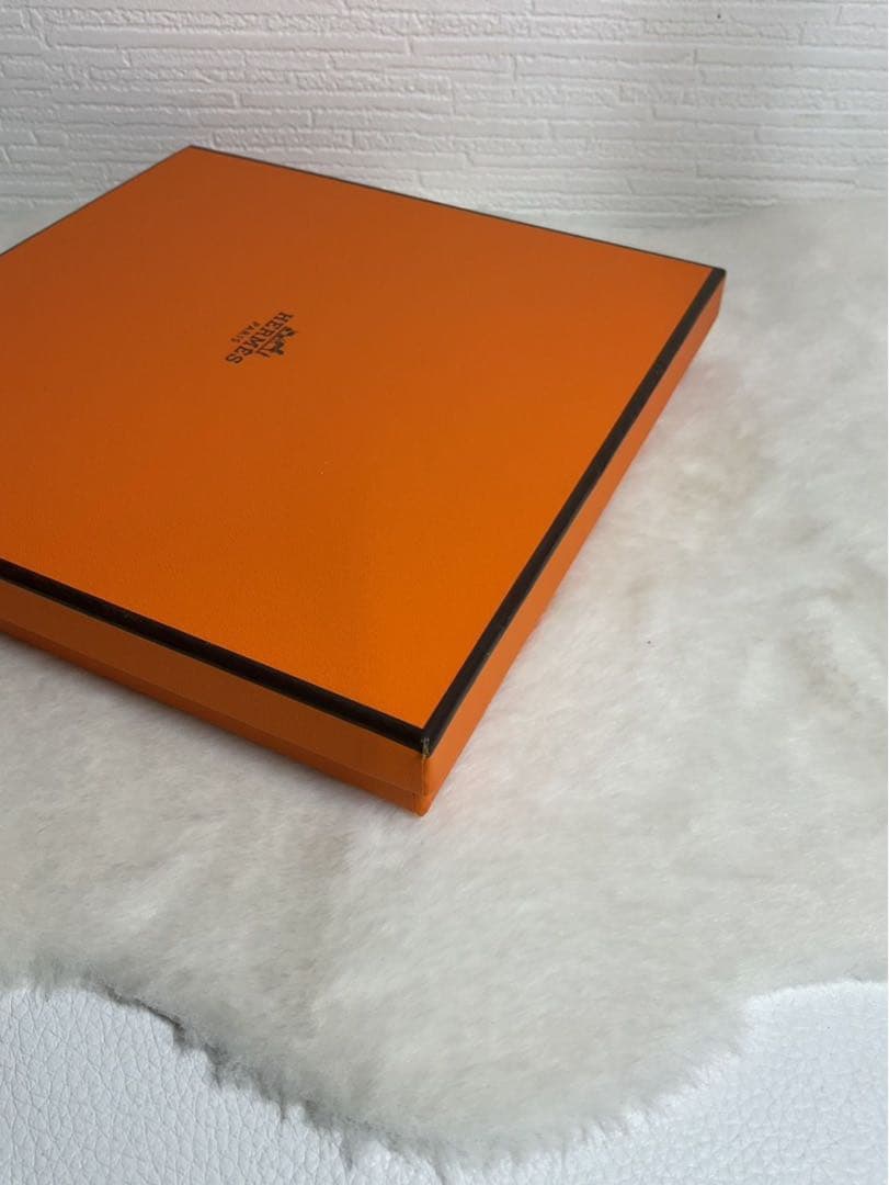 オレンジ パターンタオル 箱付き