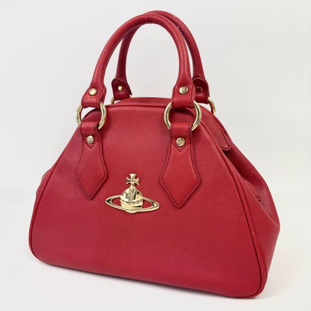 【人気】ヴィヴィアンウエストウッド　ヤスミン　オーブ　チェック柄　ハンドバック