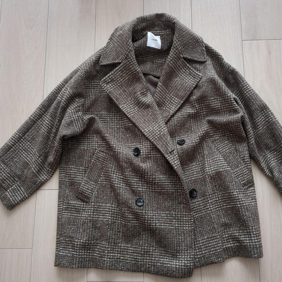 Spick and Span Wスライバーチェックハーフコート