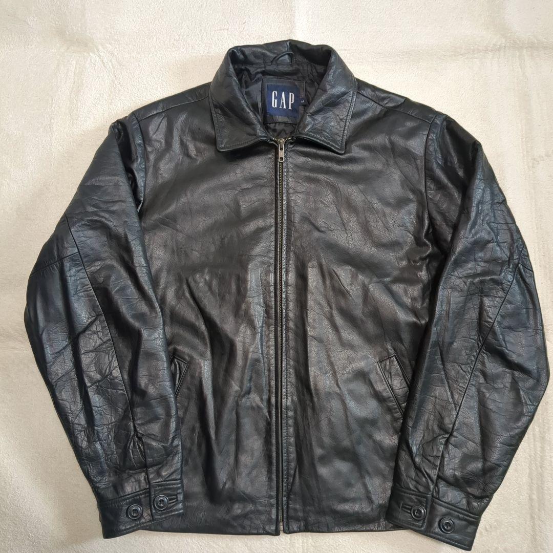 美品 オールドギャップ レザージャケット ブルゾン 牛革 Sサイズ ブラック