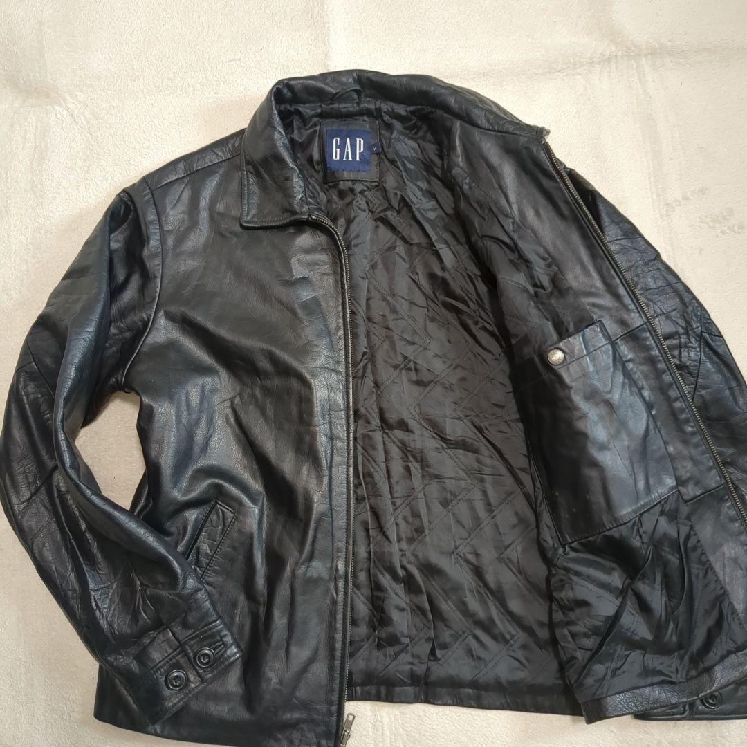 美品 オールドギャップ レザージャケット ブルゾン 牛革 Sサイズ ブラック