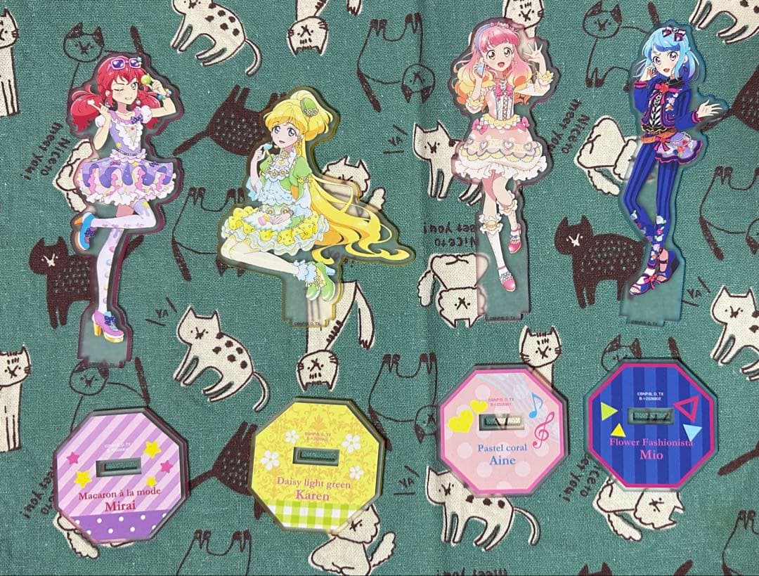 アイカツフレンズ！ ラバースタンド あいね、みお、カレン、ミライ