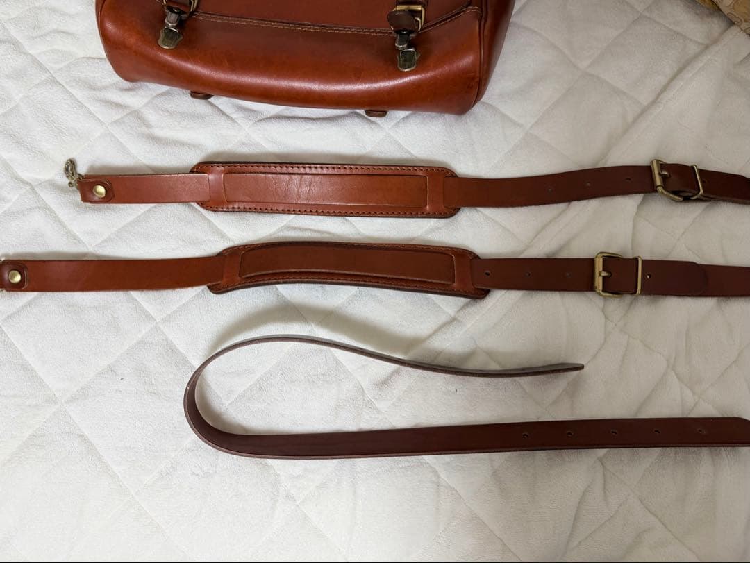 HERZ棒屋根かぶせバッグ(CW-147)チョコ+ Big肩当て(KO-74)