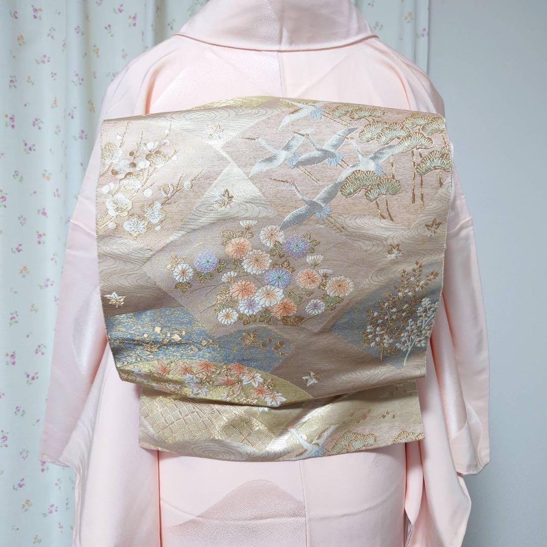 フ9992 未使用　目立つ汚れなし　袷　正絹　訪問着　フルセット