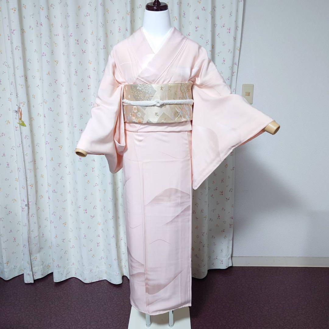 フ9992 未使用　目立つ汚れなし　袷　正絹　訪問着　フルセット