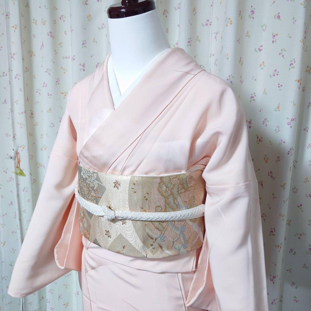 フ9992 未使用　目立つ汚れなし　袷　正絹　訪問着　フルセット