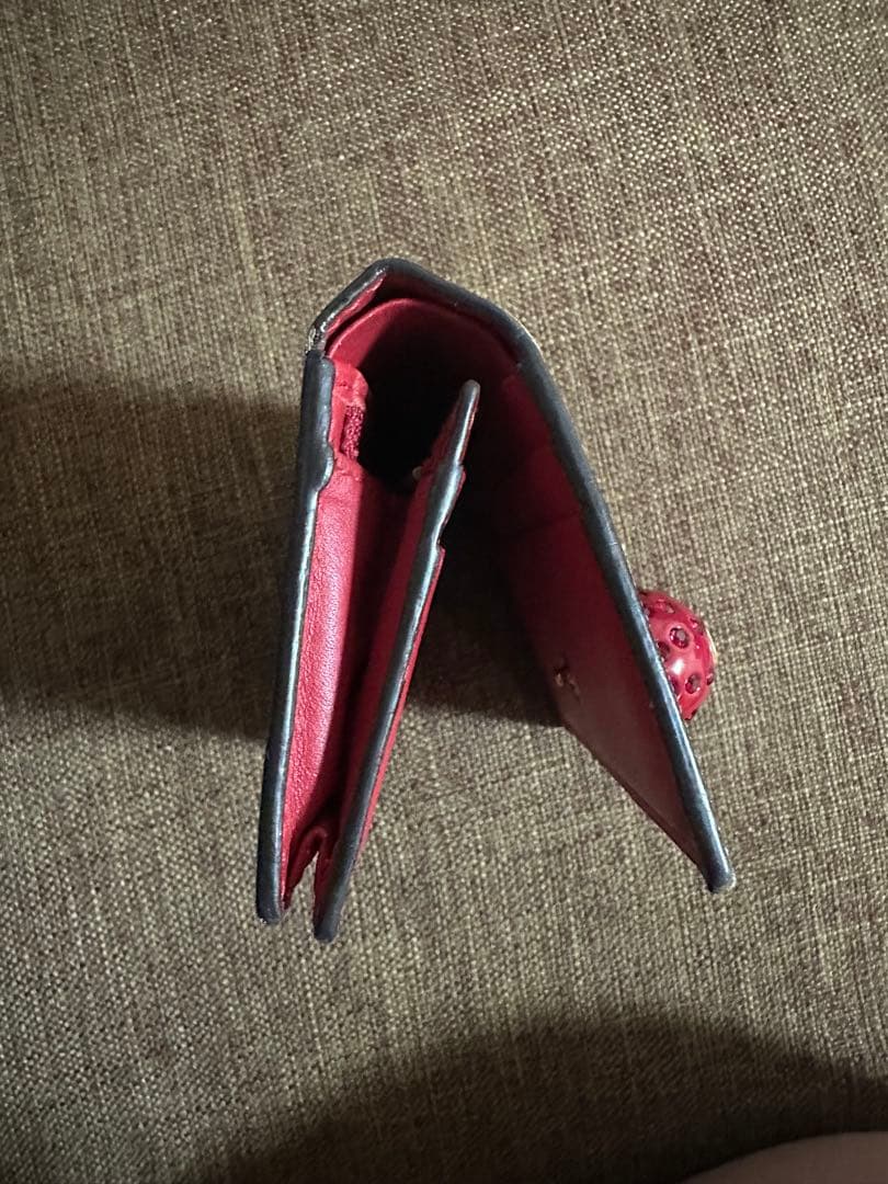 GUCCI チェリー装飾 二つ折り財布