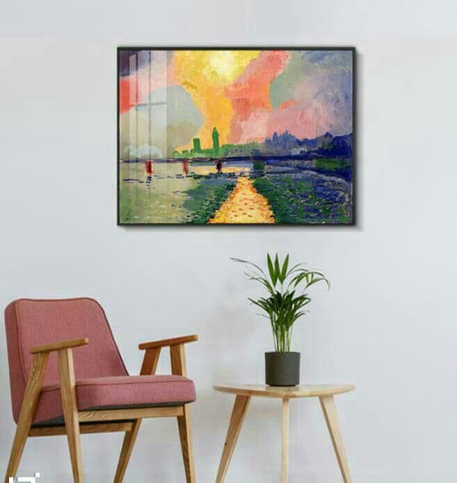 個人が手作りで絵を模造する レトロな油絵 創意絵画. 個人絵画.