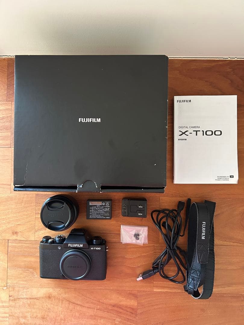 FUJIFILM X-T100 レンズキット XC15-45mm 動作良好　箱付
