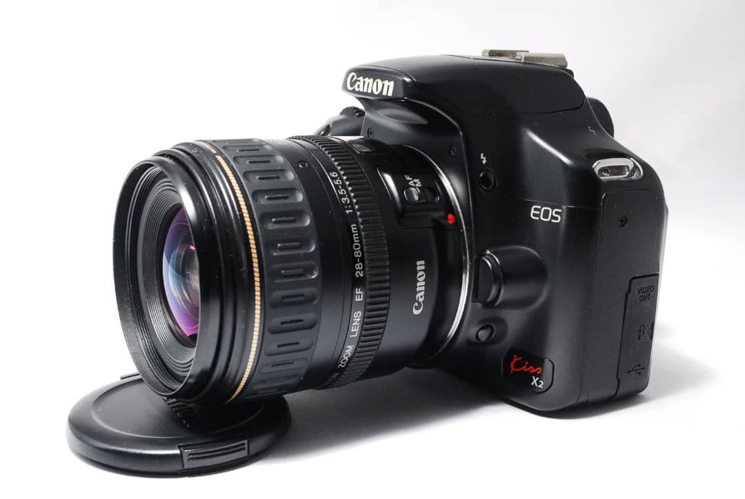 初心者向けセット♥キャノン Kiss X2 一眼レフカメラ 動作良好 すぐ使える