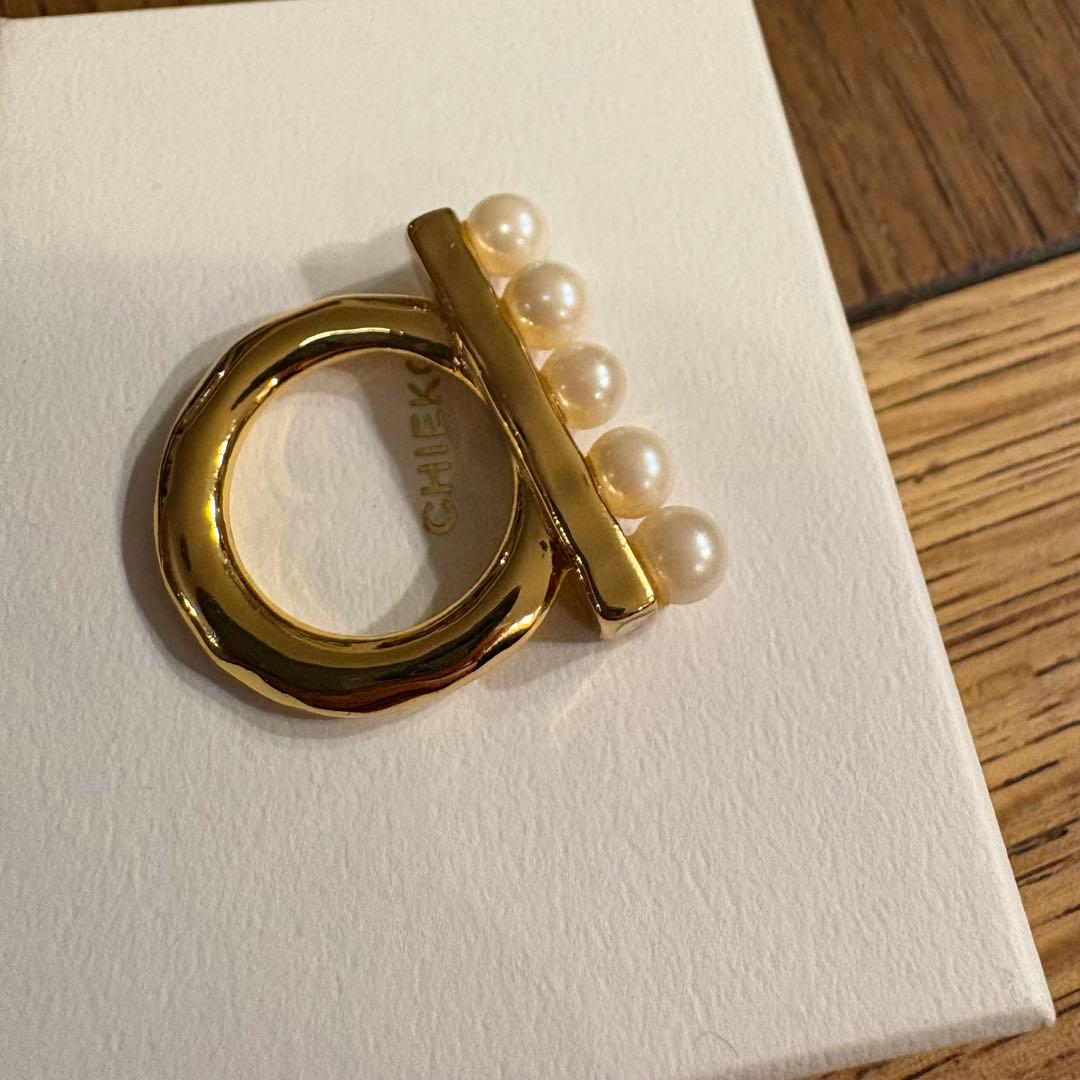 【CHIEKO+】rhythm pearl ring 10号