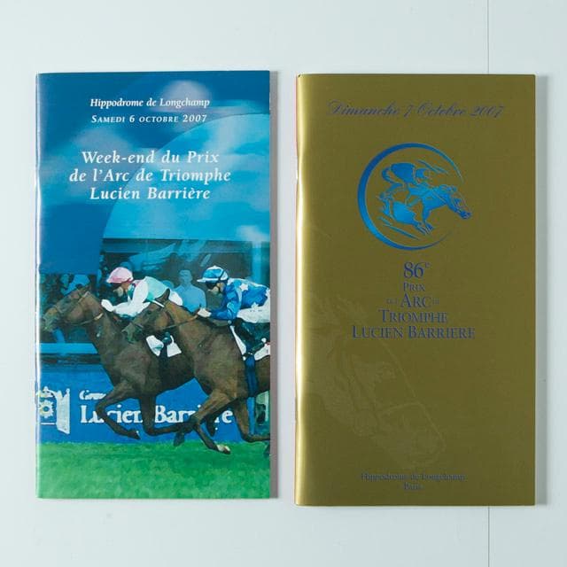 凱旋門賞2007ウィーク　サイン入りレーシングプログラムセット