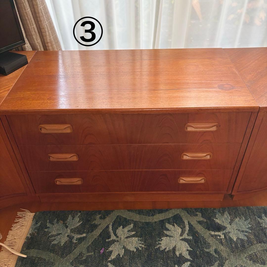 値下げ　G-planコーナーキャビネット4点　チーク　ビンテージ　引き取り歓迎