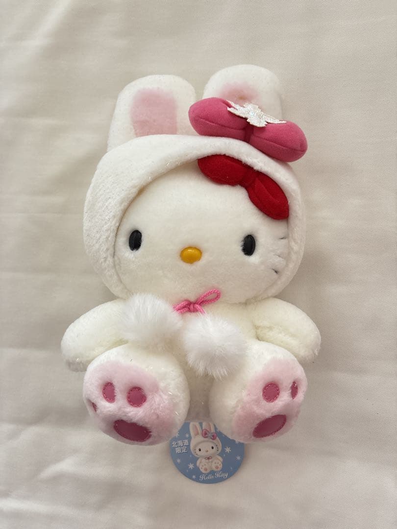 ハローキティ キティちゃん 北海道限定 雪うさぎ ぬいぐるみ ご当地