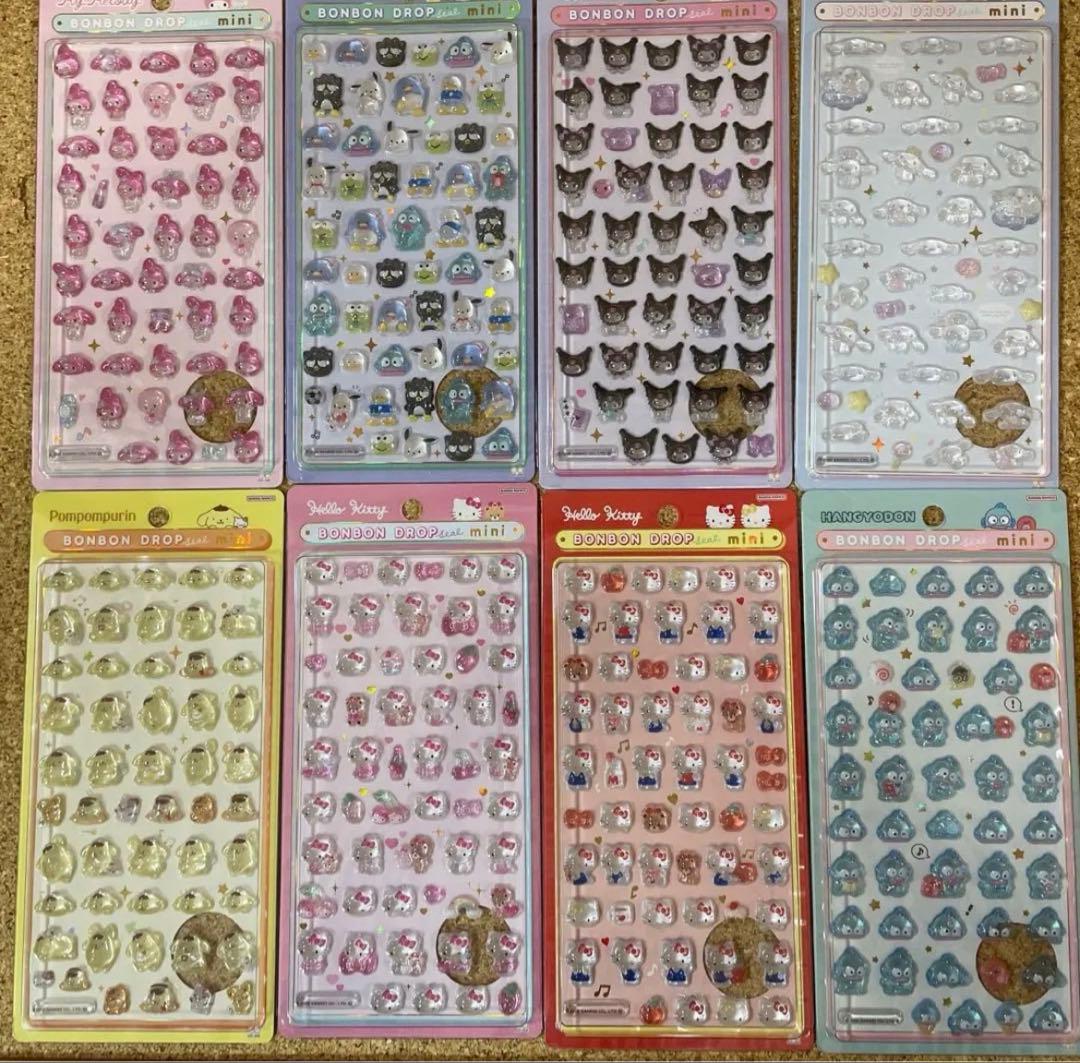 【国内正規品】ボンボンドロップシール　サンリオ　第二弾　8点セット