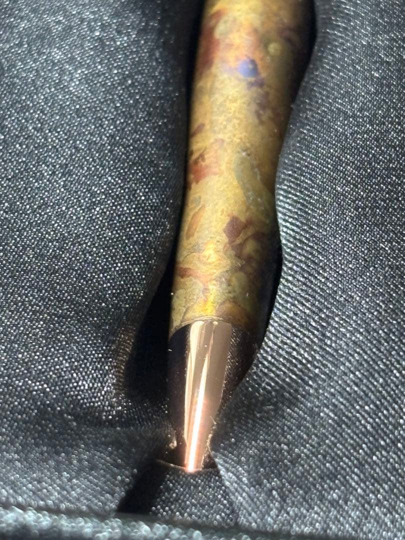 【限定】ROMEO No.3 細軸 斑紋孔雀色 ヴィンテージローズ ボールペン