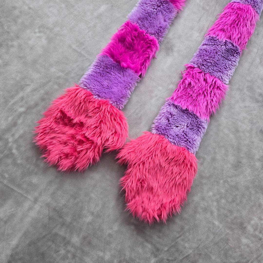 チェシャ猫 フード付マフラー マフラーキャップ