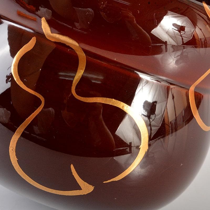 茶道具　山中塗　筑城筑良作　六瓢　茶器　共箱　V　5944