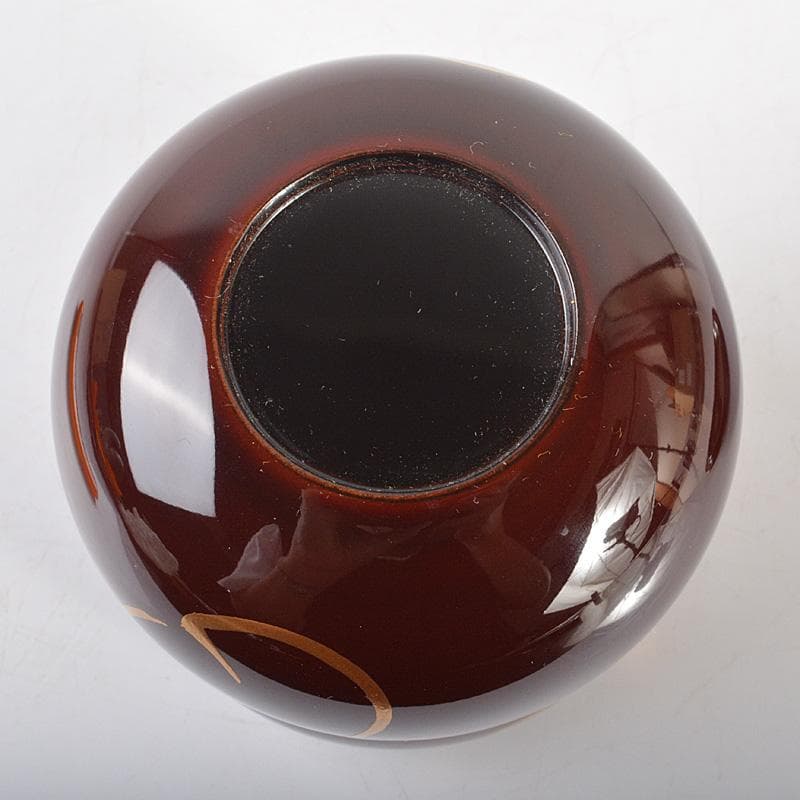 茶道具　山中塗　筑城筑良作　六瓢　茶器　共箱　V　5944