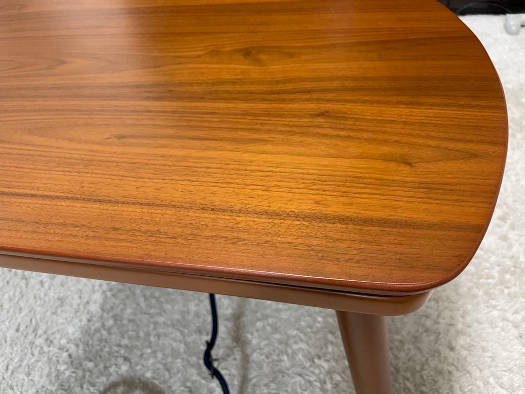 折りたたみ こたつテーブル 長方形　オーバル 北欧デザイン