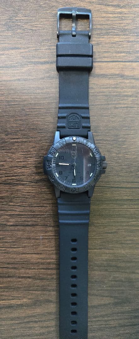 ち*も様 ルミノックス ブラック ラバーベルト