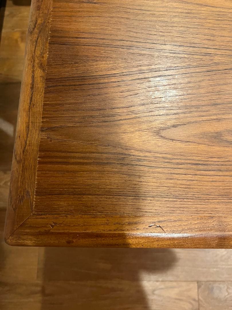 北欧家具　ヴィンテージ　デンマーク　チーク　ドローリーフテーブル