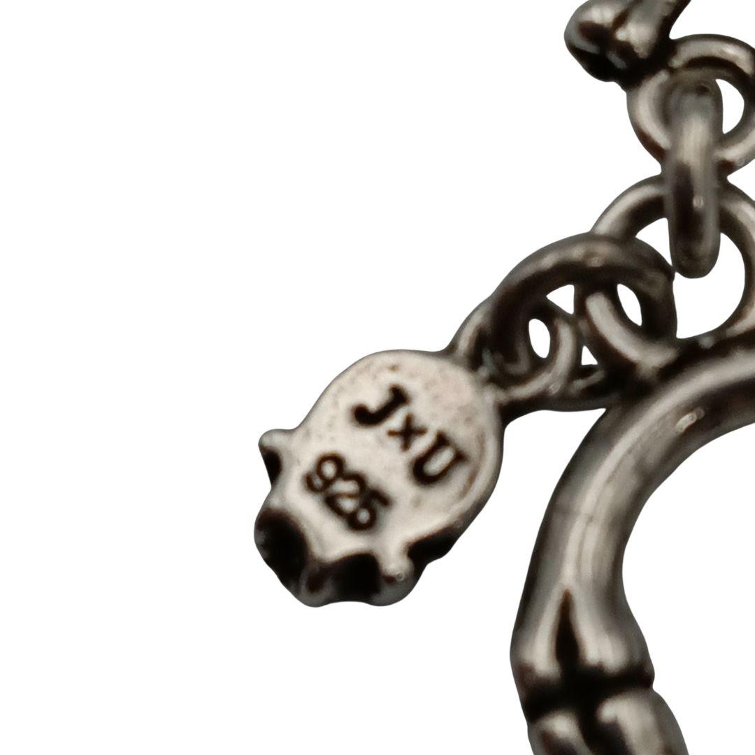 ジャスティンデイヴィス ブレスレット クラウン スカル シルバー925