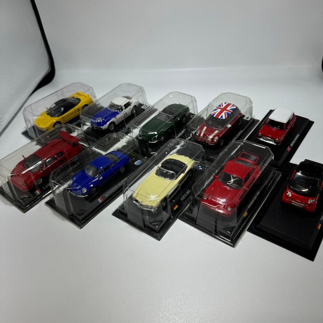 デル・プラド　10台セット　ポルシェ　ランボールギーニ　ジャガー　ミニ