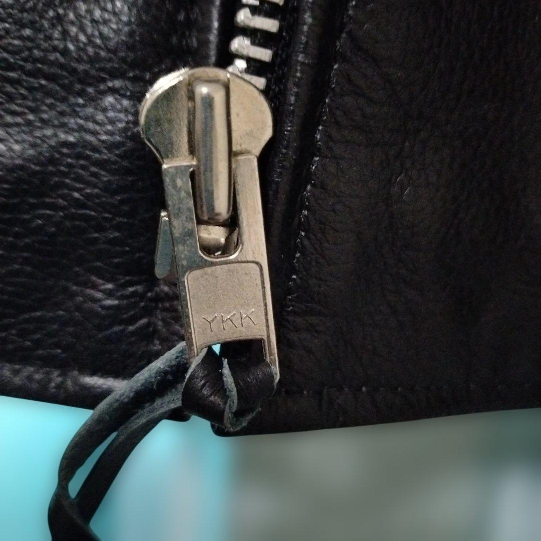 美品　FREEDOMシングルライダースジャケット