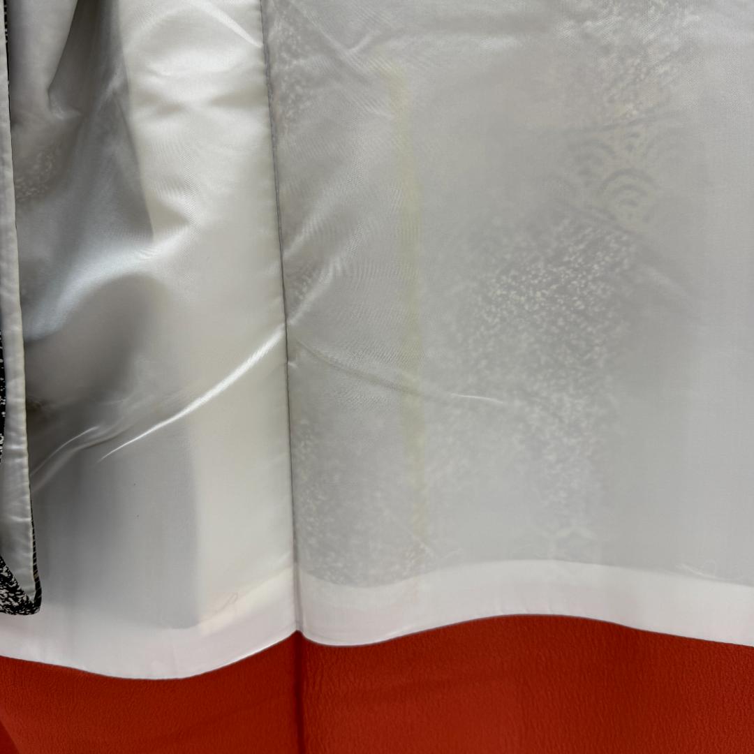 振袖フルセット 黒 刺繍 成人式 草履バック付 裄64.5cm S-200