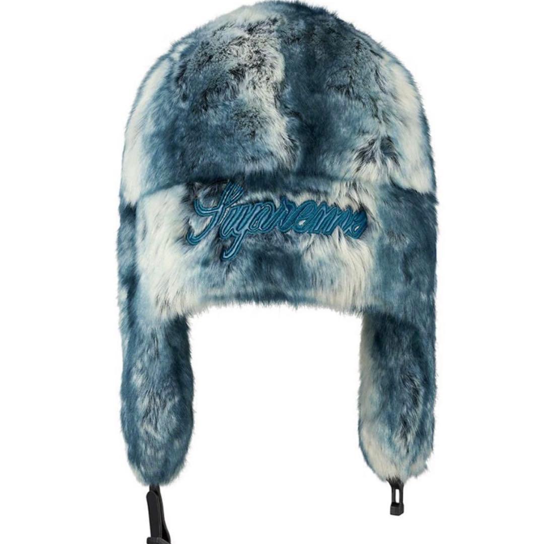Supreme Faux FurTrooper BlueフライトキャップM/L