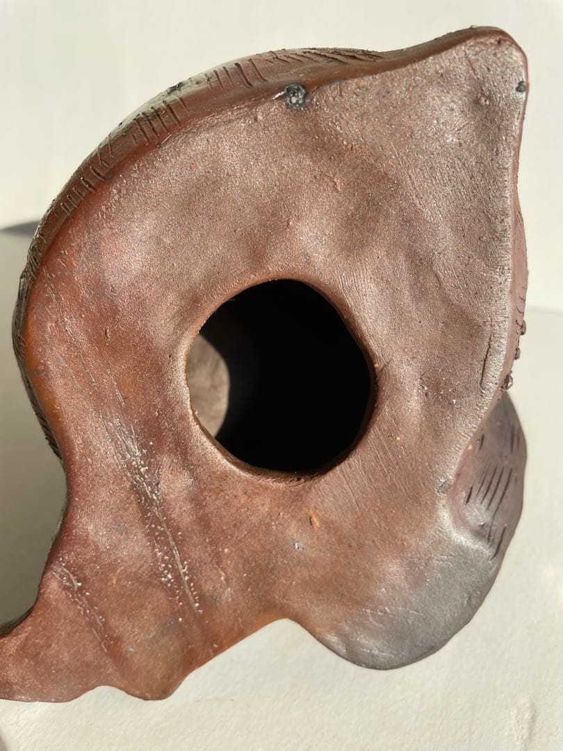 【知加選】古備前　備前焼　申　猿　細工物　飾り物　コレクション　アンティーク