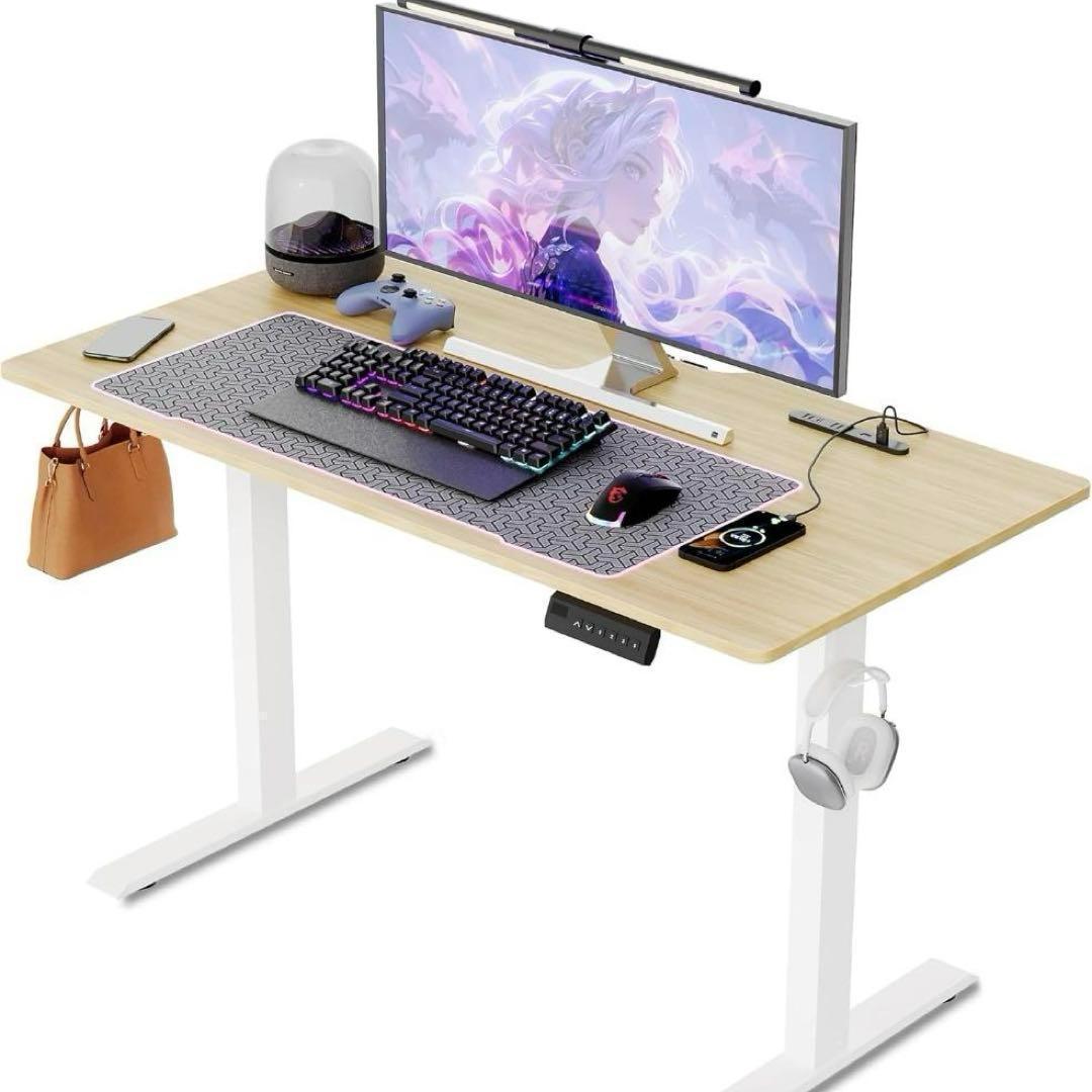 128, 電動昇降式デスク ゲーミングデスク　オフィスデスク　新品　昇降デスク