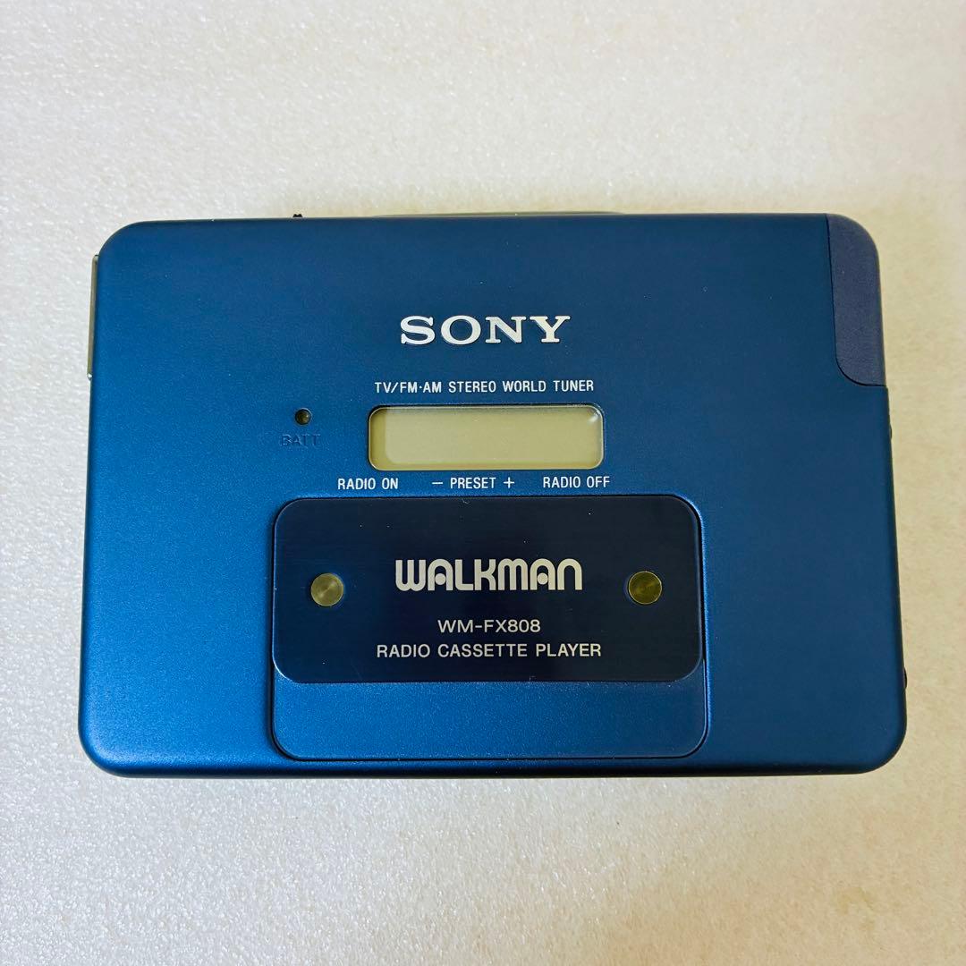 美品 SONY カセットWALKMAN WM-FX808 整備品