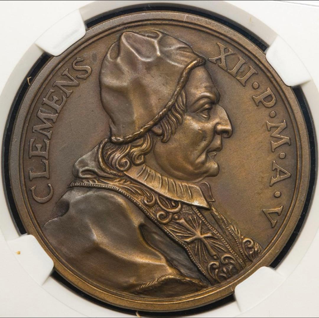クレメンス12世 トレヴィの泉 メダル 1736年