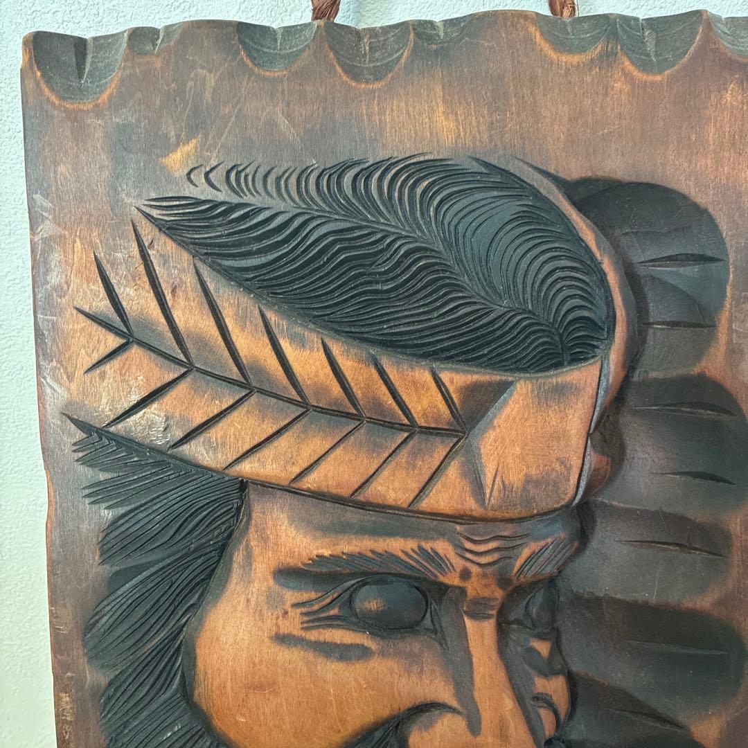 北海道　お土産　木彫り　オブジェ　ヴィンテージ　昭和レトロ