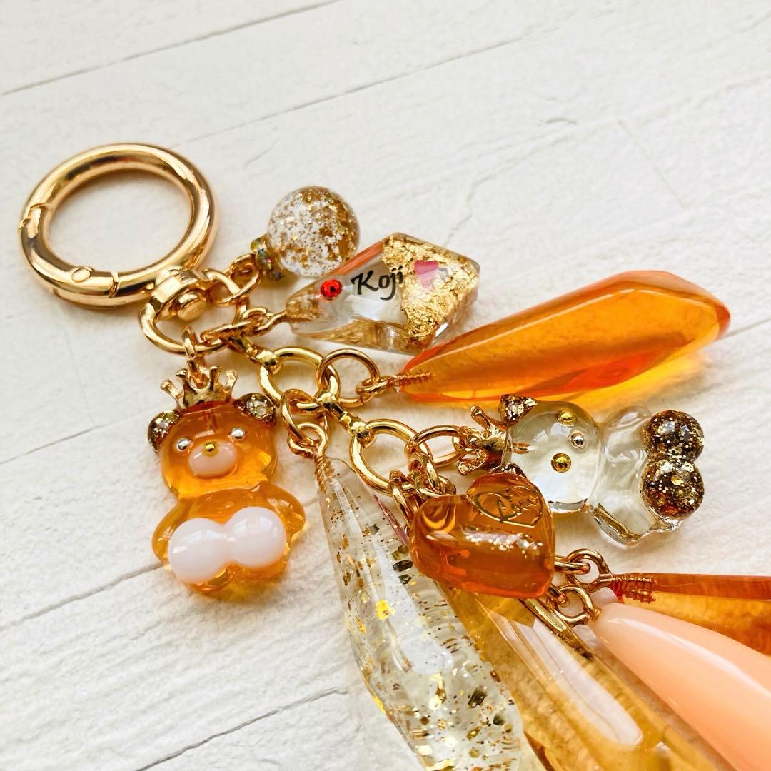 蜜館ページ　Man名入れチャーム、レジンキーホルダー