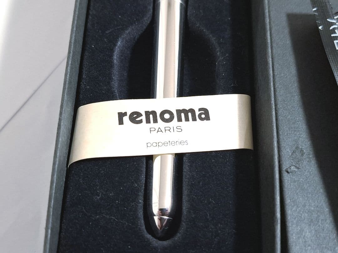 希少　未使用　renoma PARIS レノマ　万年筆　ロジウム　14K　細字