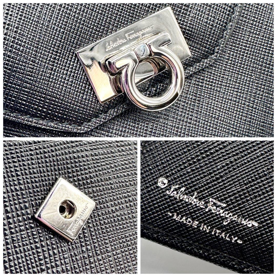 美品★Salvatore Ferragamo フェラガモ ガンチーニ財布★C42