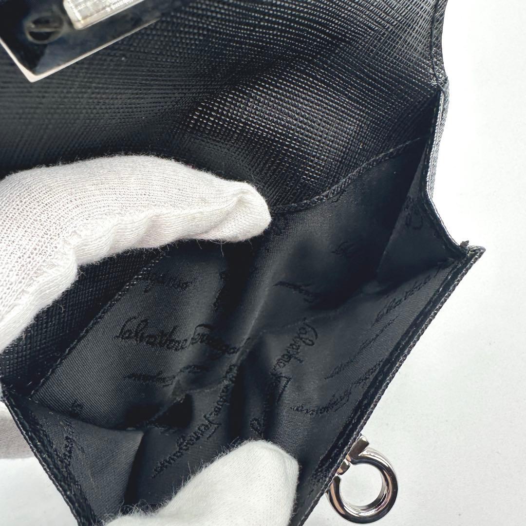 美品★Salvatore Ferragamo フェラガモ ガンチーニ財布★C42