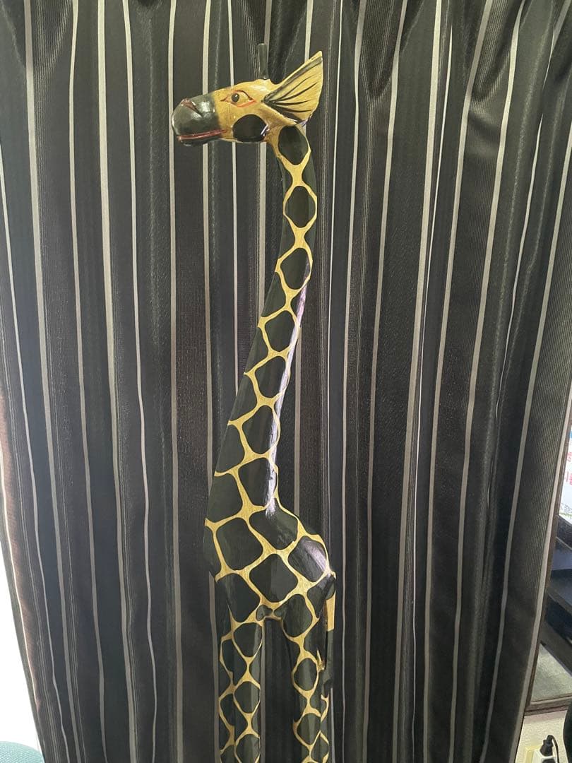 アジアン雑貨　キリンの置物　約150センチ　引き取り限定！