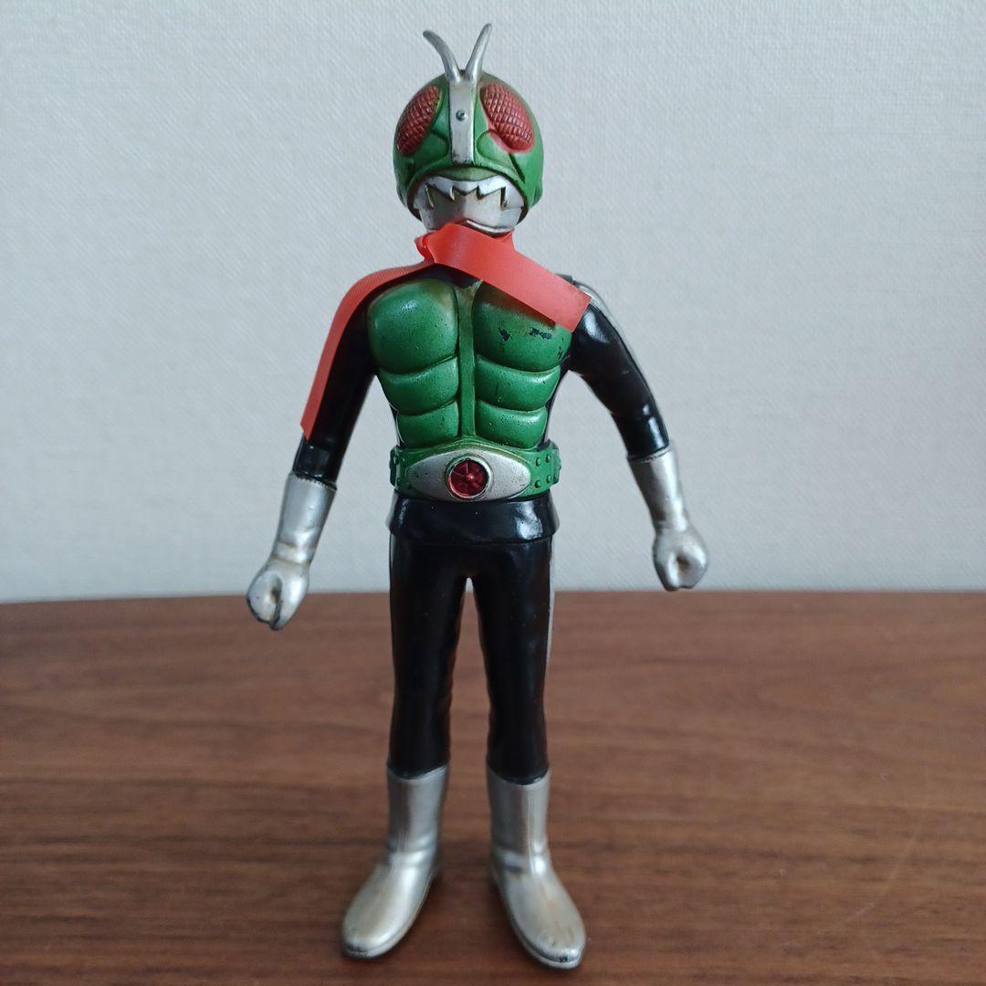 当時物　ポピー（バンダイ）製「仮面ライダー」希少ソフビフィギュア５体セット