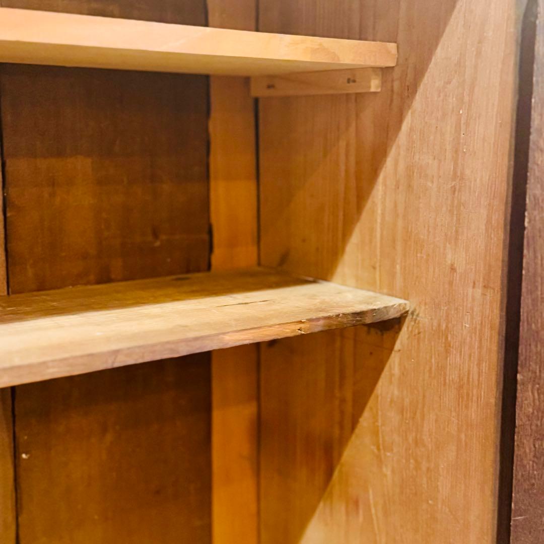 昭和前期 木製ガラスキャビネット hohoho