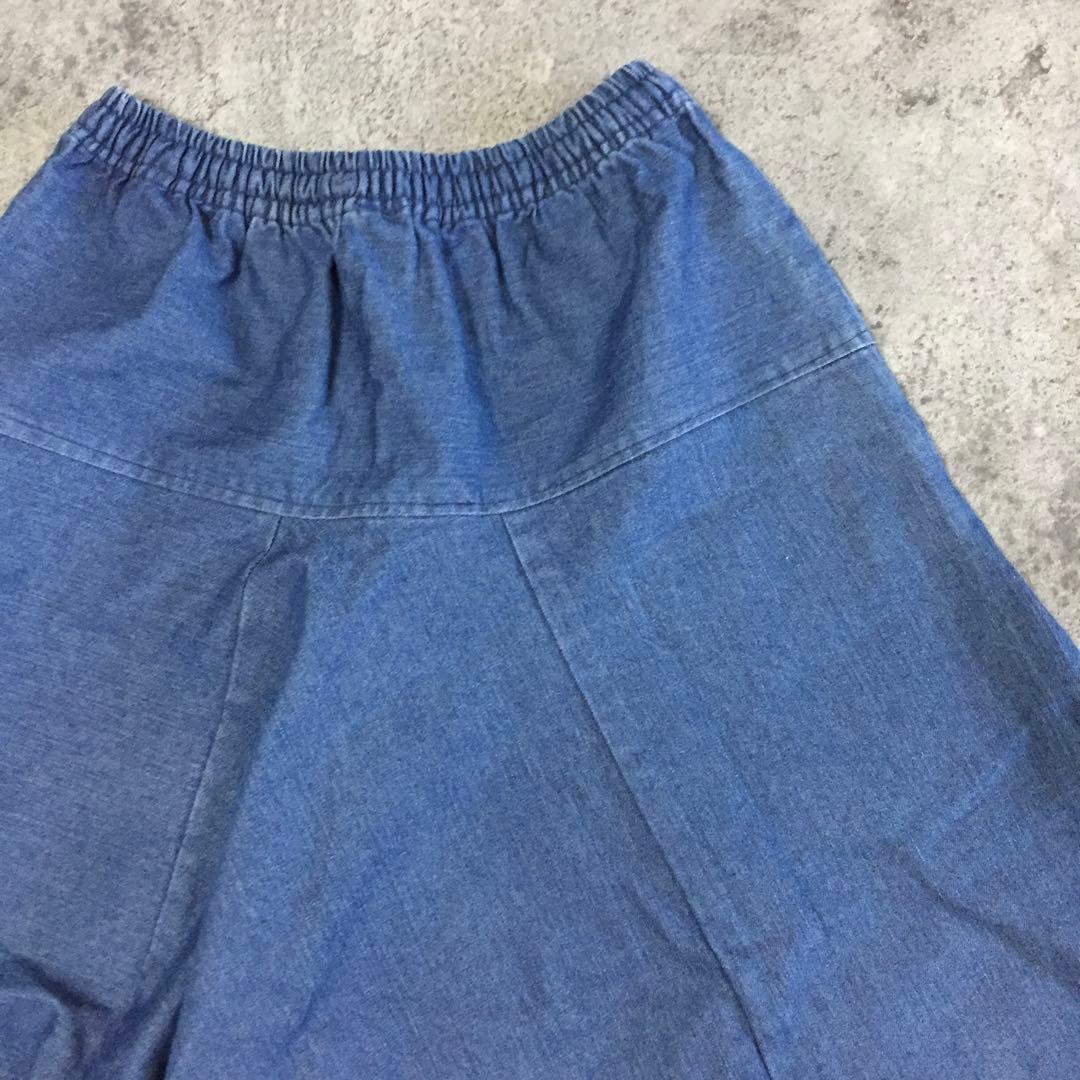 【美品】【特注一点物】デニムサルエルパンツ 古着ビンテージ韓国y2kグランジ